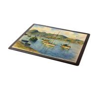 MOUSE MAT - The Harbour, Conway (a) - Vintage Art Style