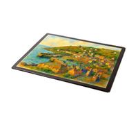 MOUSE MAT - The Harbour from the East, Mousehole - Vintage Art Style