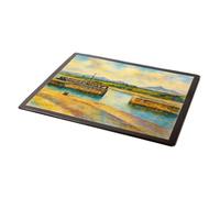 MOUSE MAT - The Harbour & Mourne Mountains, Kilkeel - Vintage Art Style