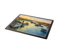 MOUSE MAT - The Harbour, North Berwick (b) - Vintage Art Style