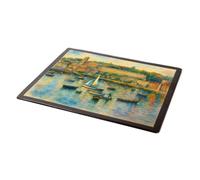 MOUSE MAT - The Harbour, Torquay (a) - Vintage Art Style