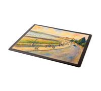 MOUSE MAT - The Inner Beach Looking West, Exmouth - Vintage Art Style