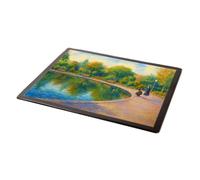 MOUSE MAT - The Lake, Victoria Park, Paignton - Vintage Art Style