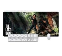 Mouse Mat the last of us part XXL Anime Mouse Pad, Speed Gaming Mouse Mat, Extra Large 900 x 400 x 3mm, Water-Resistant Mousepad with Non-Slip Rubber Base,Smooth Cloth Surface for computer PC, D