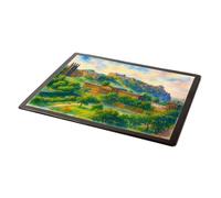 MOUSE MAT - The National Gallery & Castle, Edinburgh - Vintage Art Style