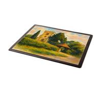 MOUSE MAT - The Parish Church Of St Giles, Ashtead (b) - Vintage Art Style