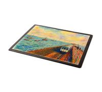 MOUSE MAT - The Pier Train, Southend-on-Sea - Vintage Art Style