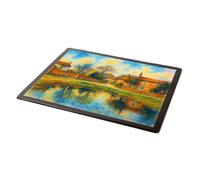 MOUSE MAT - The Pond Church Road, Bacton-on-Sea - Vintage Art Style