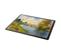 MOUSE MAT - The River Test, Stockbridge (b) - Vintage Art Style