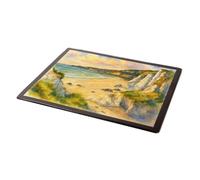 MOUSE MAT - The Sands & White Rocks, Portrush - Vintage Art Style