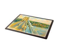 MOUSE MAT - The Suspension Bridge, Menai Bridge - Vintage Art Style