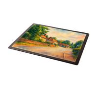 MOUSE MAT - The Village & Fox Inn, Funtington - Vintage Art Style