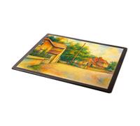 MOUSE MAT - The Village Hall, Ballabeg - Vintage Art Style
