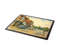 MOUSE MAT - The Village & Post Office, Little Common - Vintage Art Style