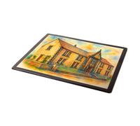 MOUSE MAT - The War Memorial Institute, Sanquhar - Vintage Art Style