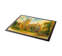 MOUSE MAT - The West Front, Gloucester Cathedral - Vintage Art Style