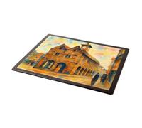 MOUSE MAT - The Wye Valley. The Market House Ross - Vintage Art Style