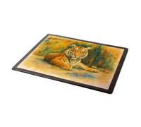 MOUSE MAT - Tiger at the Bristol Zoo (b) - Vintage Art Style