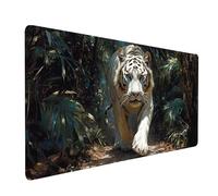 Mouse Mat Tiger Gaming Mousepad Large 28x12x0.12Inches, Desk Mat for Wireless Mouse Keyboard Laptop, Waterproof Mousemat Landscape Stitched Edges Non-Slip Rubber Base for Office Gaming Desk model-5583