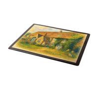 MOUSE MAT - Tithe Barn, Cerne Abbas - Vintage Art Style