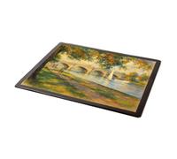 MOUSE MAT - Tow Path & Bridge, Kingston-on-Thames - Vintage Art Style