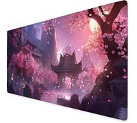 Mouse Mat Tree Mouse Pad Villa Gaming Desk Mat Large 700x300x3mm, Non-Slip Rubber Base, Waterproof Surface, Stitched Edges, Cute Mousepad for Office and Home Laptop, Desk Accessories For Women K7-251