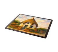 MOUSE MAT - Umbrella Cottage, Lyme Regis - Vintage Art Style