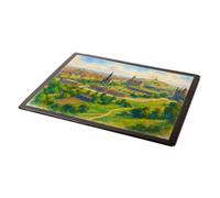 MOUSE MAT - View from the Castle, Edinburgh (b) - Vintage Art Style