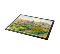 MOUSE MAT - View from the Castle looking East, Edinburgh - Vintage Art Style
