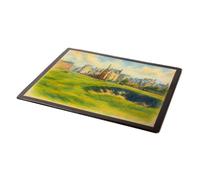 MOUSE MAT - View of City from the 17th Hole, St Andrews - Vintage Art Style