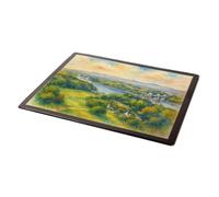MOUSE MAT - View of the Two Bridges, Menai Bridge (a) - Vintage Art Style