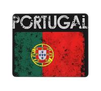 Mouse Mat Vintage Portuguese Portugal Flag Soft Mouse Pad Waterproof Desk Pad For Desk Home Work 25X30Cm