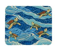 Mouse Mat Wave Stripe Sea Turtle Patterns Mousepad Waterproof Mice Pad Rubber Base Mousepads For Computers Work Gaming S