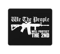 Mouse Mat We The People Ar15 Will Protect The 2Nd Amendment Mousepads Square Desk Mat Waterproof Mice Pad For Office And Home Work Gaming L