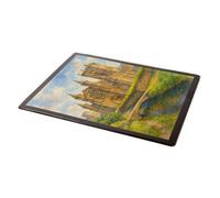 MOUSE MAT - West Door Cathedral & River Alan, St David's - Vintage Art Style