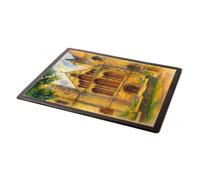 MOUSE MAT - West Entrance, Cathedral, Llandaff - Vintage Art Style