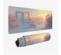 Mouse Mat Winter Mouse Pad Large 1000x400mm, Desk Mat Sunrise Mousepad, Desk Pad with Non-Slip Base, Extended Waterproof Mousemat, Stitched Edges Keyboard Matt, Home Office Accessories, Gifts H2-249