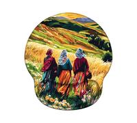 Mouse Mat with Wrist Support, Ergonomic Mouse Pad Wrist Support and Non-Slip PU Base, Durable, Washable, Gaming Mat for PC Laptop Computer Optical and Laser Mice - Good Friend Z-O100