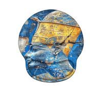 Mouse Mat with Wrist Support, Ergonomic Mouse Pad Wrist Support and Non-Slip PU Base, Durable, Washable, Gaming Mat for PC Laptop Computer Optical and Laser Mice - Egypt Z-O2