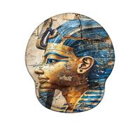 Mouse Mat with Wrist Support, Ergonomic Mouse Pad Wrist Support and Non-Slip PU Base, Durable, Washable, Gaming Mat for PC Laptop Computer Optical and Laser Mice - Egypt Z-O2