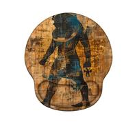 Mouse Mat with Wrist Support, Ergonomic Mouse Pad Wrist Support and Non-Slip PU Base, Durable, Washable, Gaming Mat for PC Laptop Computer Optical and Laser Mice - Egypt Z-O2