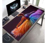 Mouse Mat Woman Large Gaming Mouse Pad Black Stitched Edges, Mousepad Non Slip Rubber Base, Waterproof Soft Cloth, Computer Accessories for Office Decoration, Gifts 1000x400x3mm PjY2106 C-E