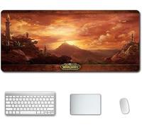 Mouse Mat World of Warcraft 900x400mm Anime Mouse Pad, keyboard mouse mats, Extended XXL Large Professional Gaming Mouse Mat with 3mm-Thick Rubber Base, for Desktop PC, P