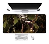 Mouse Mat World of Warcraft 900x400mm Anime Mouse Pad, keyboard mouse mats, Extended XXL Large Professional Gaming Mouse Mat with 3mm-Thick Rubber Base, for Desktop PC, U
