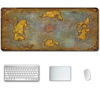 Mouse Mat World of Warcraft 900x400mm Anime Mouse Pad, keyboard mouse mats, Extended XXL Large Professional Gaming Mouse Mat with 3mm-Thick Rubber Base, for Desktop PC, T