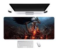 Mouse Mat World of Warcraft 900x400mm Anime Mouse Pad, keyboard mouse mats, Extended XXL Large Professional Gaming Mouse Mat with 3mm-Thick Rubber Base, for Desktop PC, R
