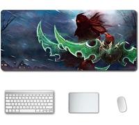 Mouse Mat World of Warcraft 900x400mm Anime Mouse Pad, keyboard mouse mats, Extended XXL Large Professional Gaming Mouse Mat with 3mm-Thick Rubber Base, for Desktop PC, C