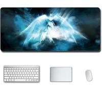 Mouse Mat World of Warcraft XXL Anime Mouse Pad, Speed Gaming Mouse Mat, Extra Large 900 x 400 x 3mm, Water-Resistant Mousepad with Non-Slip Rubber Base,Smooth Cloth Surface for computer PC, U