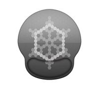 Mouse Mat Wrist Support, Gel Ergonomic Mouse Pads, Mousepad Wrist Rest with Non-Slip PU Base, Waterproof Surface Mousemat Wrist Support for Computer, Laptop, Office, Home and Travel - Grey Z-O149