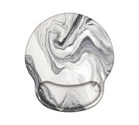 Mouse Mat Wrist Support, Gel Ergonomic Mouse Pads, Mousepad Wrist Rest with Non-Slip PU Base, Waterproof Surface Mousemat Wrist Support for Computer, Laptop, Office, Home and Travel - Grey Z-O149